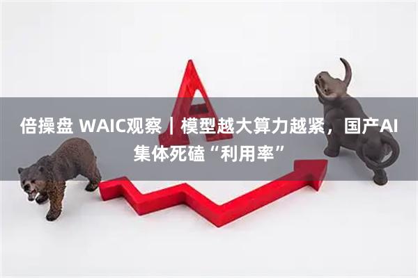 倍操盘 WAIC观察｜模型越大算力越紧，国产AI集体死磕“利用率”